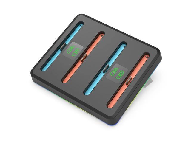 Charging Dock 4 in 1 Magnetic Controller Charger Stand Station with RGB Lights Magnetic Charger Station for Nintendo Switch2 Charging Dock 4 in 1 Magnetic Controller Charger Stand Station with RGB Lights Magnetic Charger Station for Nintendo Switch2