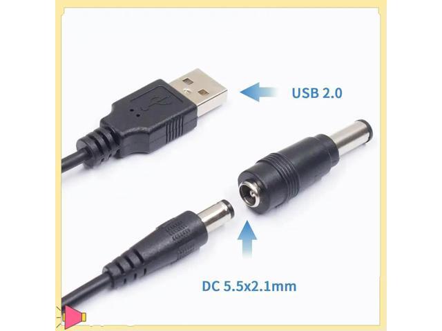 5V DC 5.5 2.1Mm Jack Charging Cable Power Cord, USB To DC Power Cable With 13 Interchangeable Plugs Connectors Adapters