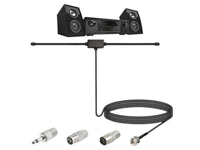 Universal Car Stereo AM FM Dipole Antenna Hidden Adhesive Mount AM FM Radio Antenna for Vehicle Car Truck SUV