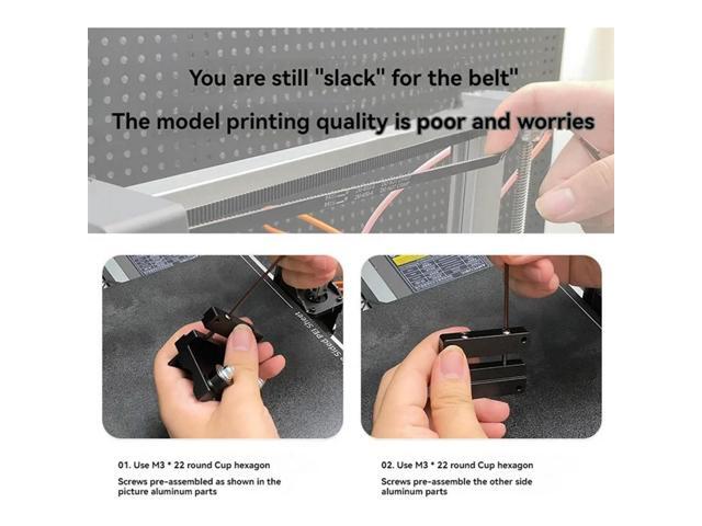 Timing Belt Tensioner Kit For Anycubic Kobra 3 3D Printer Belt Tightening And Loosening For Neptune 4 Max Accessories