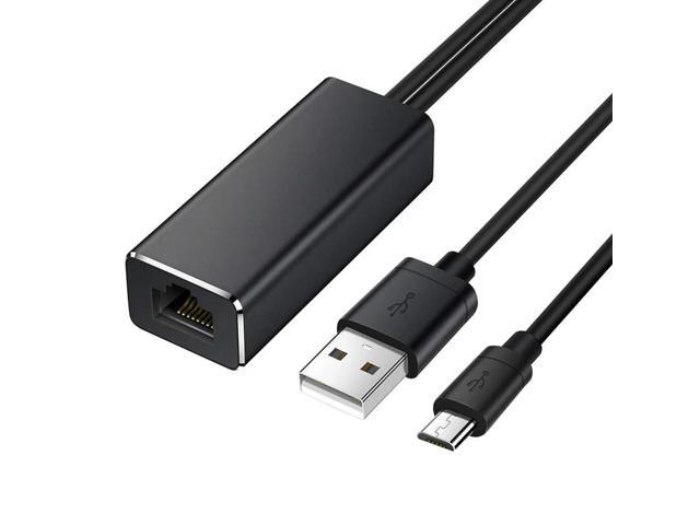 Audio Micro USB to RJ45 Ethernet Adapter for Amazon Fire TV Stick Google Home Mini Chromecast Ultra 2 1 USB Power Supply