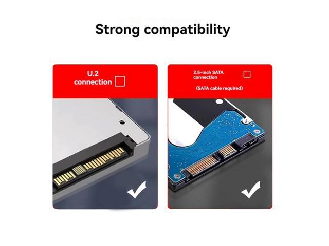 U.2 Dual-Disk Adapter Card Dual-Disk SFF8639 U.2 NVME and SATA 2.5-Inch Hard Drive to PCIE4.0 Split Card