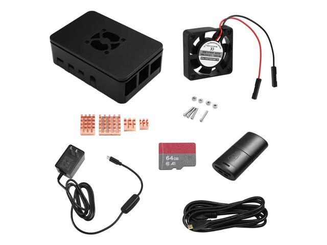For Raspberry Pi 4B Kit With Case Cooler Memory Card Heatsink For DIY Projects And Electronics Enthusiasts