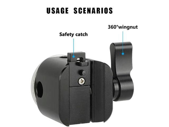 For NATO Clamp To ARRI Rosette Adapter For RS 2, RSC 2, RS 3 & RS 3 Pro Gimbal Stabilizer Camera Accessories