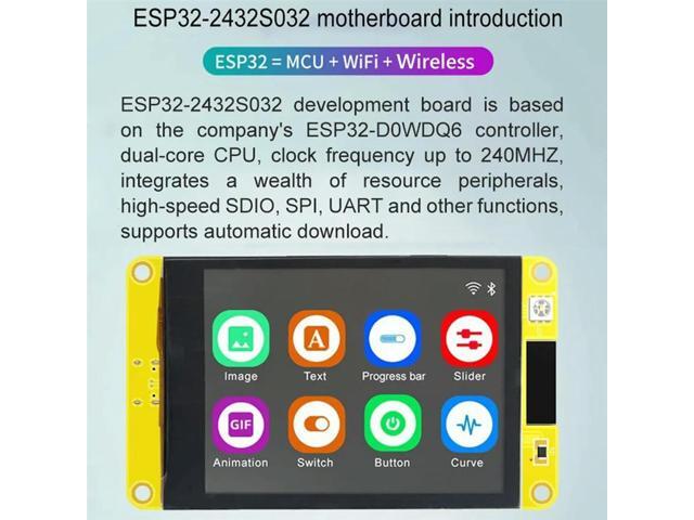 Bluetooth Development Board Display Screen LCD TFT Module ESP32 For LVGL +3.5In 320X480 RGB Capacitive