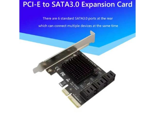 PCI-E 6 Ports SATA Card PCI-E 4X Cards PCI Express to SATA 3.0 6 Ports SATA III 6Gbps PCIE X4 Expansion Adapter Board