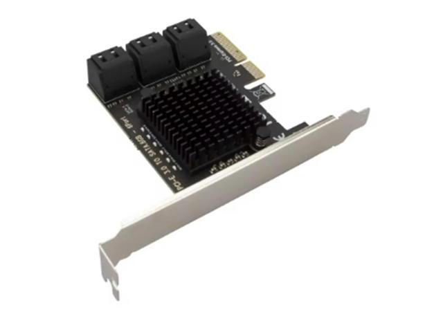 PCI-E 6 Ports SATA Card PCI-E 4X Cards PCI Express to SATA 3.0 6 Ports SATA III 6Gbps PCIE X4 Expansion Adapter Board