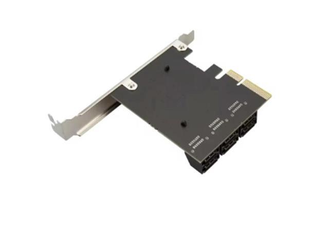 PCI-E 6 Ports SATA Card PCI-E 4X Cards PCI Express to SATA 3.0 6 Ports SATA III 6Gbps PCIE X4 Expansion Adapter Board