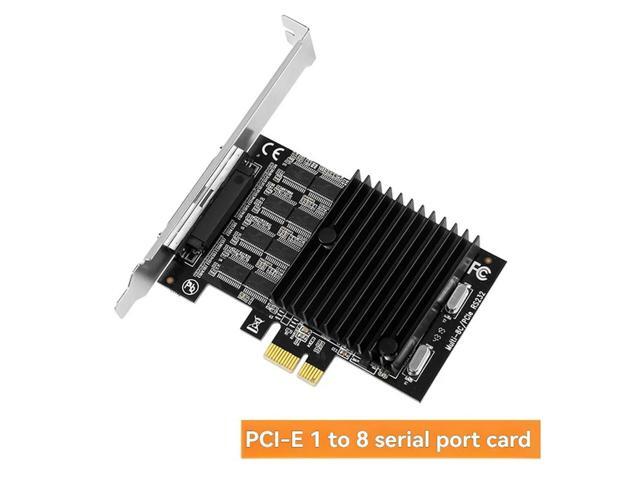 PCIE To 8-Port RS232 Expansion Card PCI-E 8-Port DB9 Serial Card 8-Chipset PCI-Express Control Card COM Card