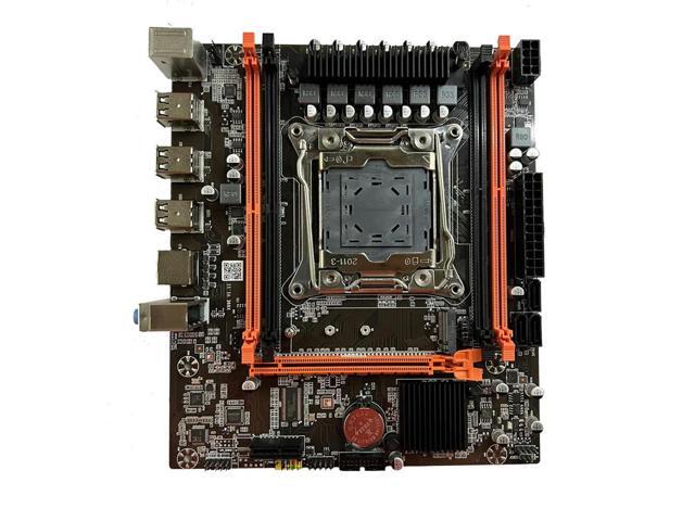 X99E Motherboard+E5 2676 V3 CPU Dual Channel Supports 4XDDR4 RECC RAM PCIE X16 NVMe Gigabit LAN Card Desktop Motherboard