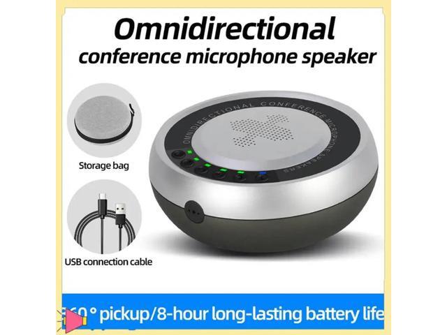 360° Voice Capture USB Bluetooth Microphone For Video Conferences, Online Courses & Live Broadcasts, Silver