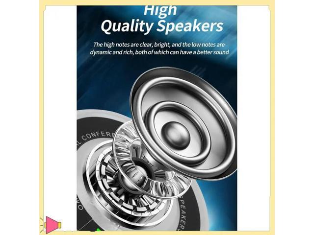 360° Voice Capture USB Bluetooth Microphone For Video Conferences, Online Courses & Live Broadcasts, Silver