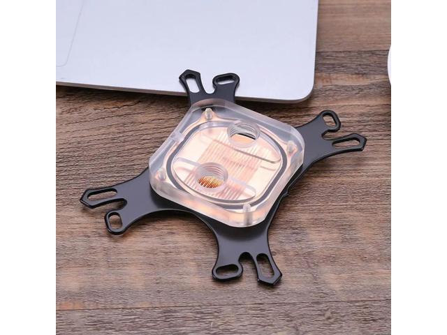 Transparent CPU Water Cooler Computer PC Cooling Radiator for for with Screws CPU Water Block Waterblock Copper Base