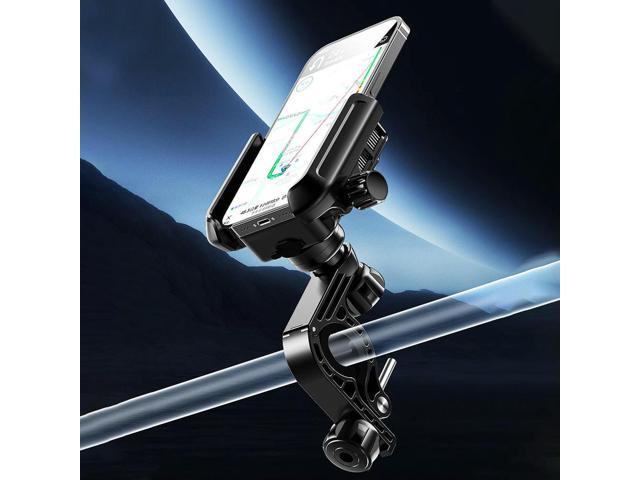 Bike Phone Mount with Cooling Fan 360 Degree Rotating Cycling Phone Stand Adjustable Motorcycle Phone Holder Cycling Accessories