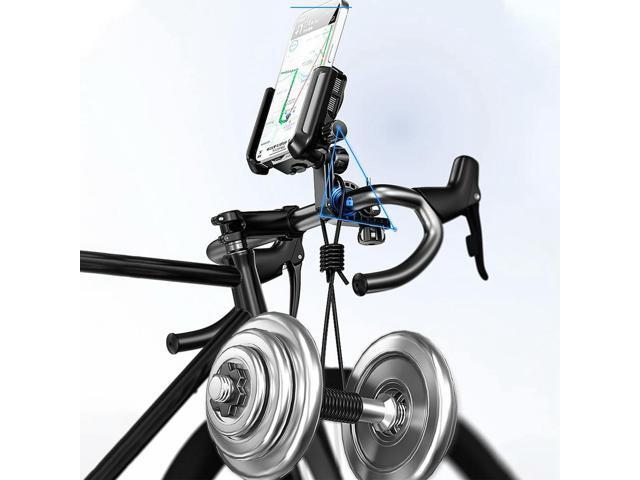 Bike Phone Mount with Cooling Fan 360 Degree Rotating Cycling Phone Stand Adjustable Motorcycle Phone Holder Cycling Accessories