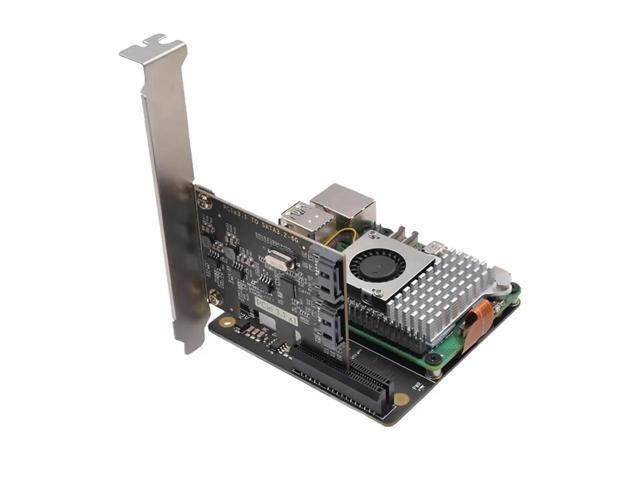 X1010 Expansion Board PCIe FFC Connector to Standard PCIe X4 Slot Expansion Board for Raspberry Pi 5 US PLUG