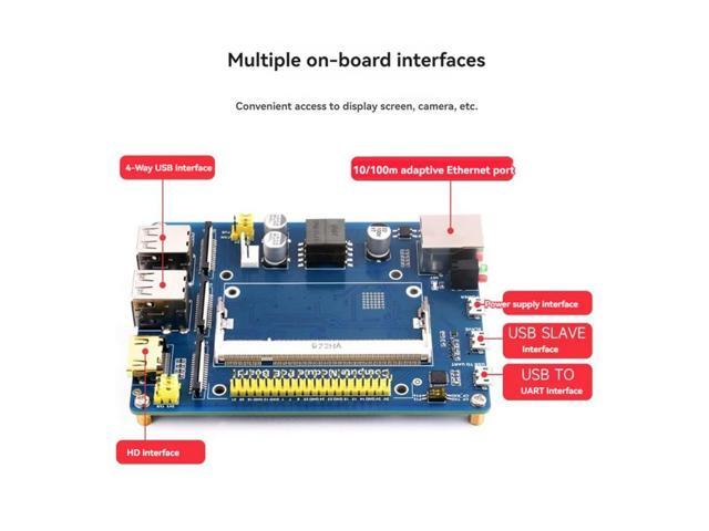 Compute Module PoE Board+Case+Fan Kit for Raspberry Pi CM4S CM3 3Lite 3+ 3+Lite Compute Module Expansion Board EU Plug