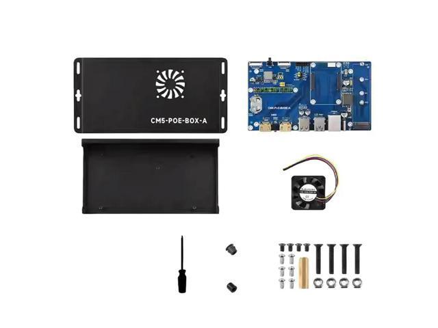 For Raspberry Pi Compute Module 5 IO Board Kit With Poe Gigabit Ethernet RJ45 For Rpi CM5 Poe Expansion Board US PLUG