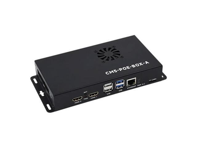 For Raspberry Pi Compute Module 5 IO Board Kit With Poe Gigabit Ethernet RJ45 For Rpi CM5 Poe Expansion Board US PLUG