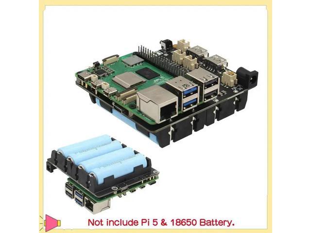 UPS For Raspberry Pi 5 UPS Power Management Board Supports 4 Batteries UPS Module For Raspberry Pi 5
