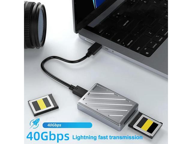 Cfexpress Tyep B Card Reader USB 4.0 10Gbps Cfexpress Card Reader Drive Free Memory Card Adapter For PC Laptop