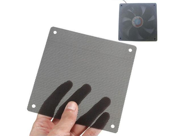 5PCS PVC Fan Dust Filter PC Dustproof Case Cuttable Computer Mesh Cover 120mm Mesh Black Cooling Dustproof Cover