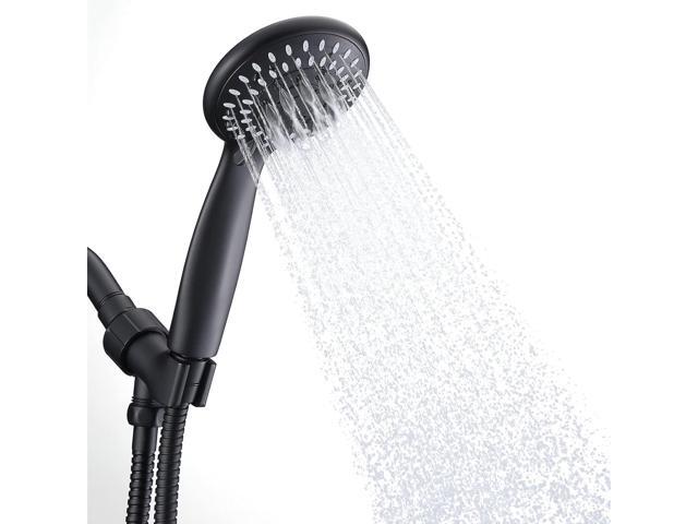 AOSJ-Shower Head with Handheld, Briout 5-Settings Showerhead High Pressure Powerful Water Spray Shower Head with Stainless Steel Hose and...
