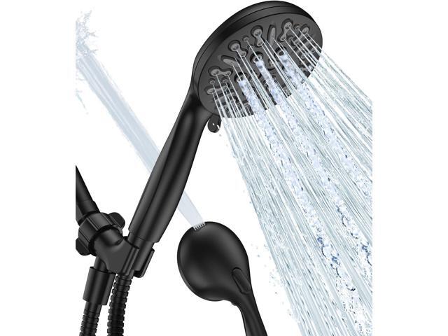 AOSJ-Shower Head with Handheld, High Pressure Handheld Shower Head 9 Settings, Detachable Shower Head Set with Stainless Steel Hose and Shower...