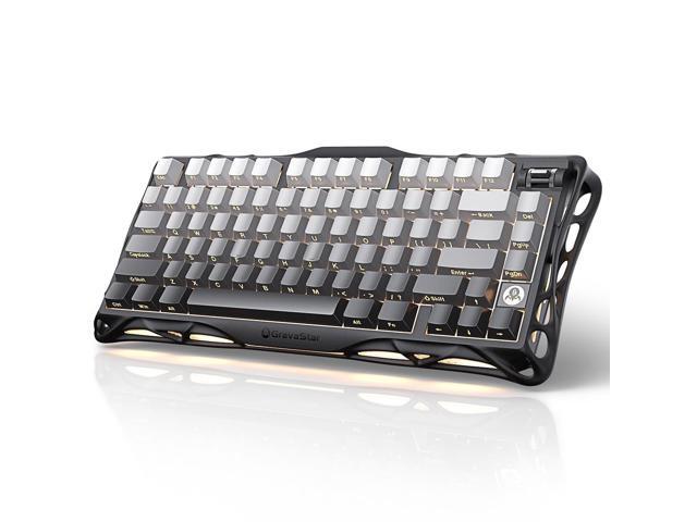 GravaStar Mercury K1 75% Wireless Mechanical Gaming Keyboard, Aluminum Alloy, Gasket Compact Custom Keyboard Hot-Swap Socket, Linear Switches, RGB...