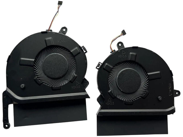 Replacement CPU & GPU Cooling Fan for HP Spectre x360 15-EB Series L95630-001 M00226-001 CPU Fan, L95631-001 M00227-001 GPU Fan DC 5V 0.5A...