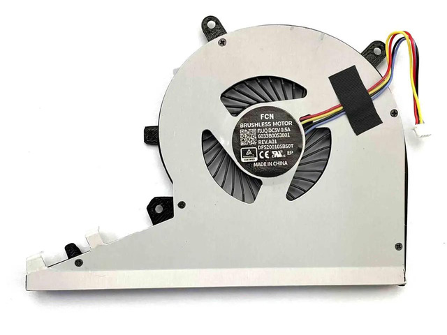 CPU Cooling Fan Replacement for HP Envy 17-AE 17T-AE 17M-AE Series, P/N: 925461-001 925478-001, DFS200105BS0T, DC5V 0.5A 4-Pin PWM Laptop Cooler
