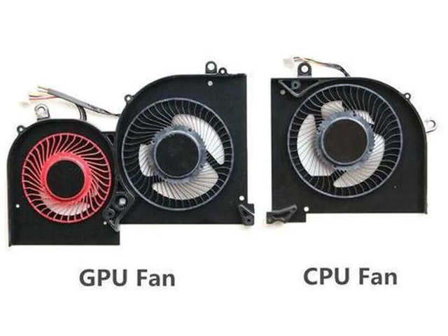 New CPU & GPU Cooling Fan Replacement for MSI GS65 GS65VR MS-16Q2 Stealth, P/N: 16Q2-CPU-CW (CPU Fan), 16Q2-GPU-CW (GPU Fan), DC 5V 4-Pin PWM...
