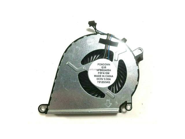 CPU Cooling Fan Replacement for Foxconn NFB62A05H FSFA15M, PN:858970-001, DC5V 0.5A 4-Pin PWM Fan, Compatible with HP 15-AX020TX 15-AX030TX