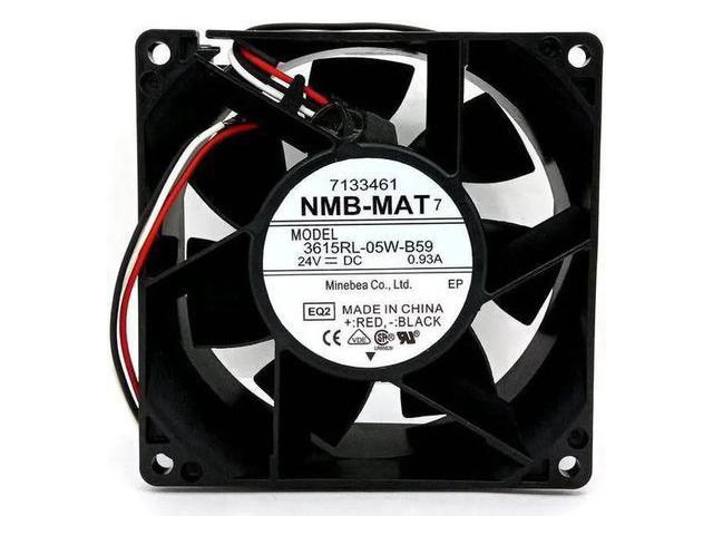 3615RL-05W-B59 DC24V Cooling Fan, 90x90x38mm 9CM 3-Wire Tachometer 0.93A 22.32W Ball Bearing Axial Fan, High Speed Replacement Inverter Industrial...