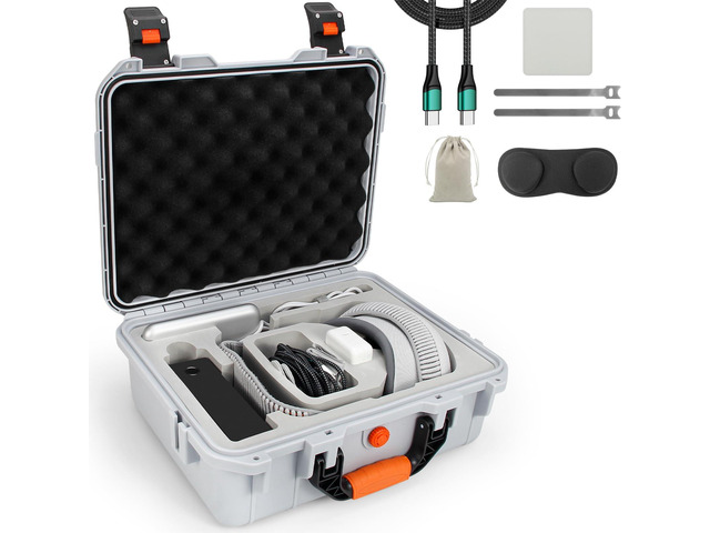 Hard Case for Apple Vision Pro,Perfect for Storing Vision Pro and Battery at Home or While Traveling, Large Capacity Apple VR Waterproof Hard Case,...