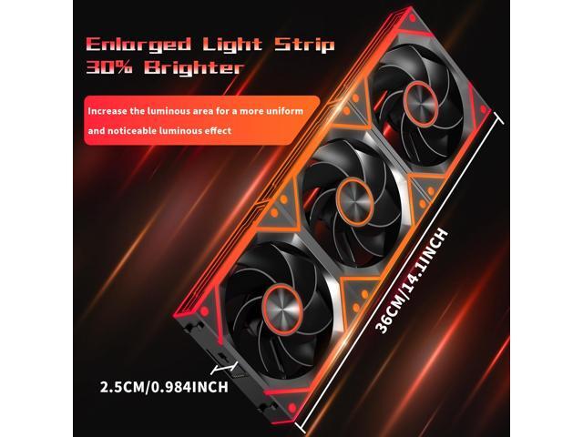 6 Packs Modular 120mm ARGB Chassis Fans, 3 Forward Fan +3 Reverse Fans,Easy to Assemble, ARGB and PWM Cooling Fan PC, Module ComputeFans,...