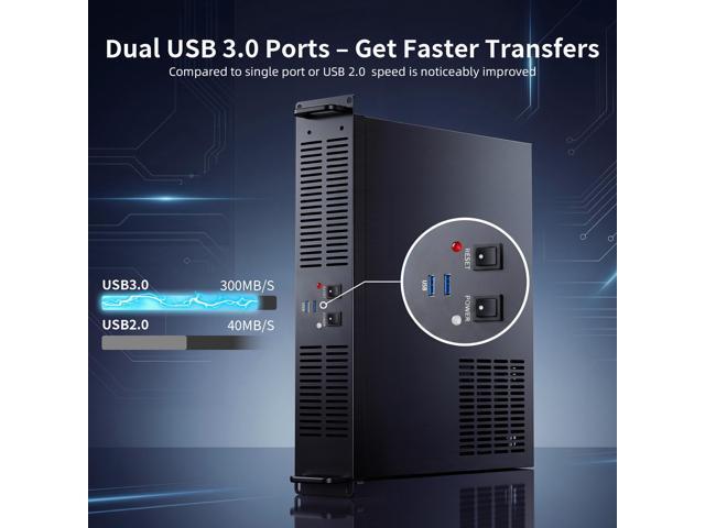 2U Rackmount Chassis, Micro-ATX Server Case, Supports 2 x 3.5 HDD & 1 x 2.5 SSD, ATX PSU Compatible, 4 PCIe Slots, Ventilated Cooling, USB 3.0 Ports