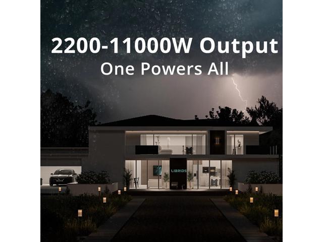 GreenOE Portable Power Station 2200W 3197Wh LFP Battery Solar Powered Generator