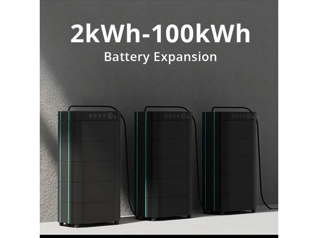 GreenOE Portable Power Station 2200W 3197Wh LFP Battery Solar Powered Generator