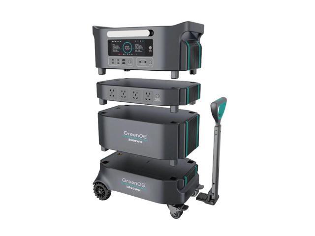 GreenOE Portable Power Station 4400W 4234Wh LFP Battery Solar Powered Generator