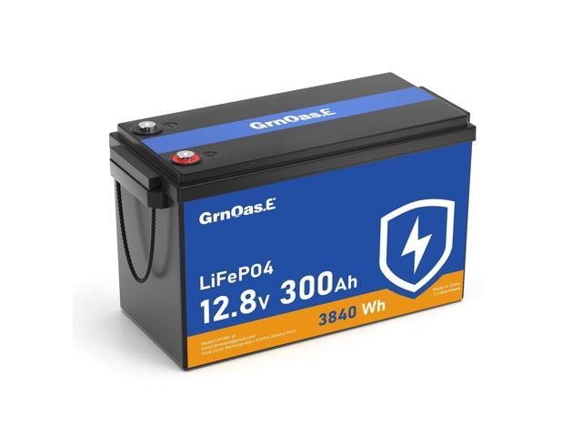GrnOas. E 12V 300Ah LiFePO4 Lithium Battery With Built-in 150A BMS For RV Home