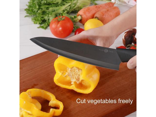 YUSOTAN Ceramic Chef Knife-8' Ceramic Knife with Sharp Ceramic Blade,with Cover and Box-Versatile Kitchen Chef's Tool for Cutting, Slicing, Dicing,...