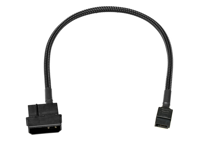 CRJ 4-Pin to Slimline SATA Power Adapter Cable - 12-inch (30cm), Black Sleeved - Power 6-Pin Slimline SATA Disk Drives with a 4-Pin Peripheral...