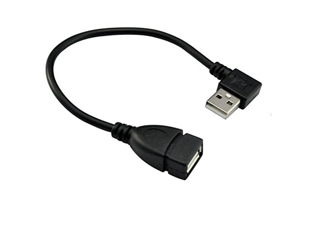 UCEC USB 2.0 Extension Cable, USB Cable Extender USB 90 Degree Adapter- Right Angle A Male to Female - 0.7 Feet (20cm)
