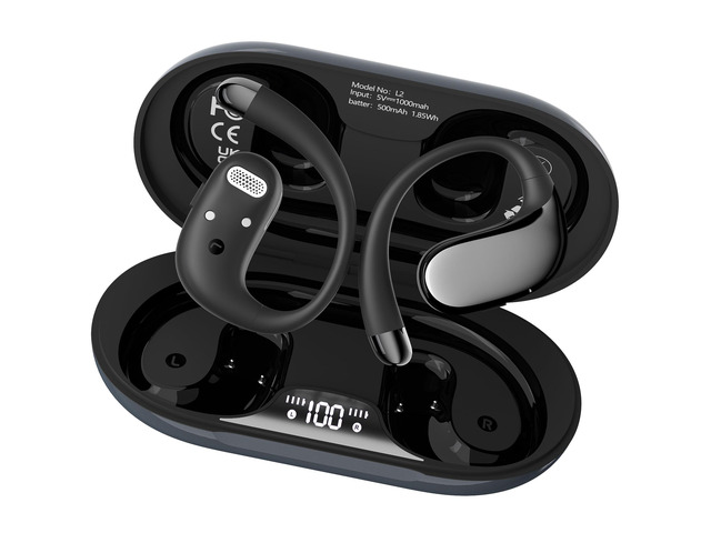 WIVTAK Open Ear Headphones Bluetooth 5.4, 62H Playtime, Air Conduction Wireless Earbuds with Ergonomic Earhooks, ENC Mic,IPX5,Physical Buttons,...