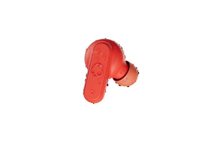 Dime in-Ear Wireless Earbuds, 12 Hr Battery, Microphone, Works with iPhone Android and Bluetooth Devices - Red