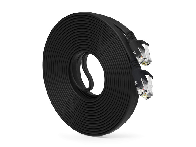 GEARit Cat6 Ethernet Cable 25 ft (1-Pack) Flat Internet Network Cable, Cat6 Patch Cords, Cat6 Cable, Cat 6 Cable, Cat 6 Ethernet Cable, RJ45...