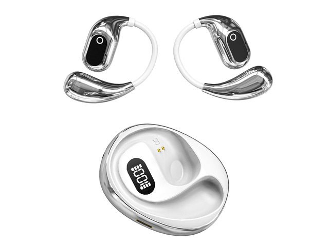 GGSTOPWATER Open Ear Headphones Wireless Bluetooth 5.4, OWS Earphones Wireless Earbuds with Earhooks and Mic, IPX5 Waterproof, 64H Range, Out of...
