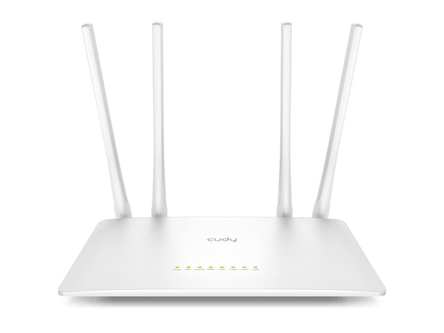 Cudy AC1200 Dual-Band Wi-Fi Router, 5X Fast Ethernet, VPN Client, WR1200 867+300 Mbps, 5x 100M ports, 4 antennas, MU-MIMO, beamforming, WPA3, 5...