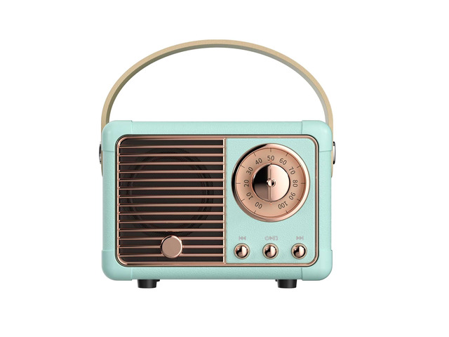 Retro Bluetooth Speaker,Small Vintage Decor,Cute Birthday Gifts Blue Gifts for women teenage portable mini wireless old Fashion style for kitchen...